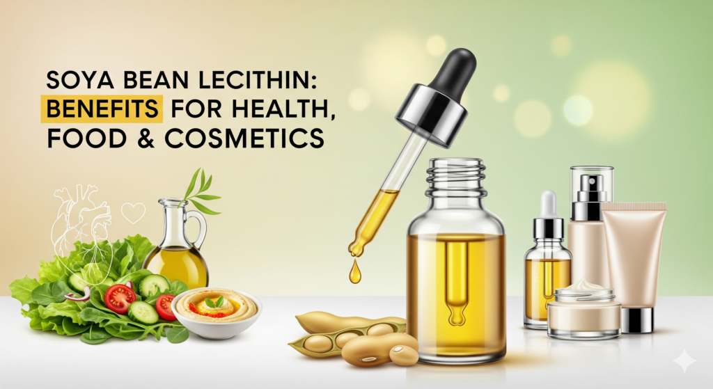 How Does Soya Bean Lecithin Liquid Benefit Health, Food, and Cosmetics