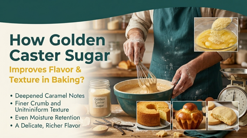 How Golden Caster Sugar Improves Flavor & Texture in Baking