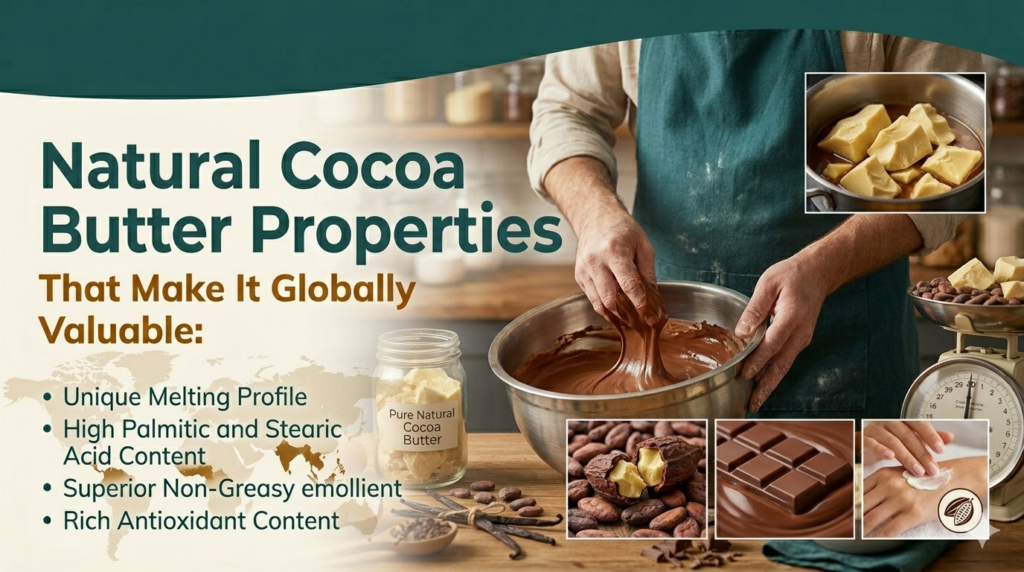 Natural Cocoa Butter Properties That Make It Globally Valuable