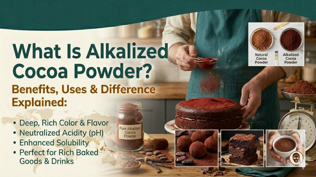 What Is Alkalized Cocoa Powder Benefits, Uses & Difference Explained